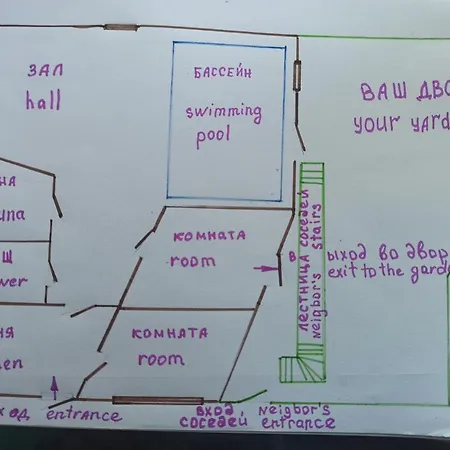 дом у моря с бассейном и сауной